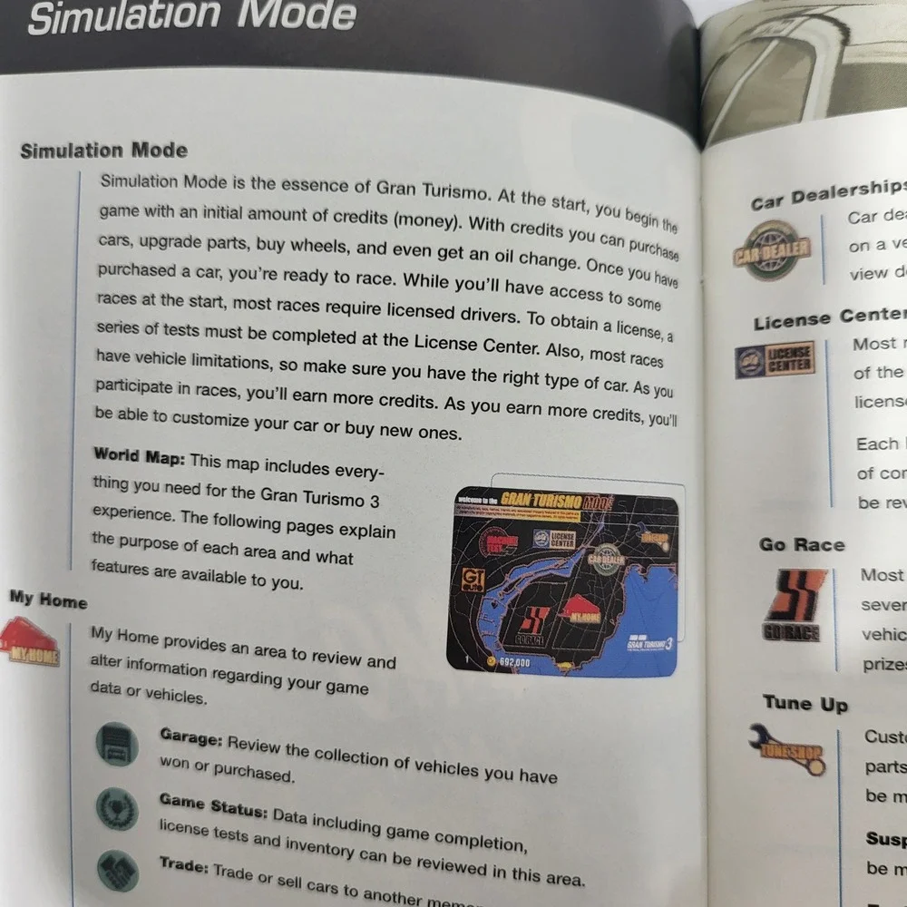Gran Turismo 3 A-spec PS2 Instruction Manual Sony PlayStation‎ 2 Drivers Guide